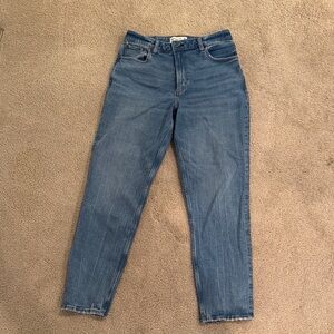 Abercrombie & Fitch Women's Cropped Blue Jeans